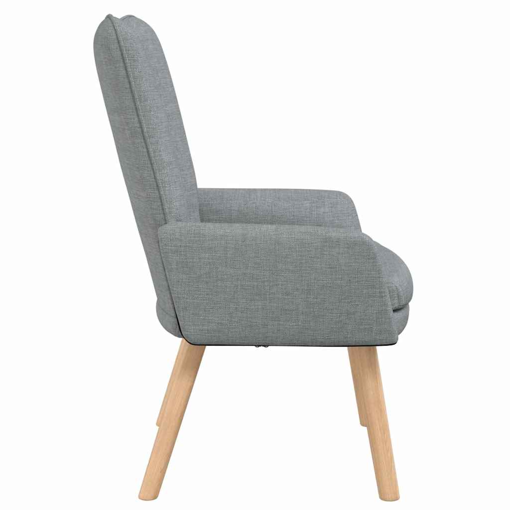Avslappende stol Lysegrå 63 x 67 x 94 cm stoff