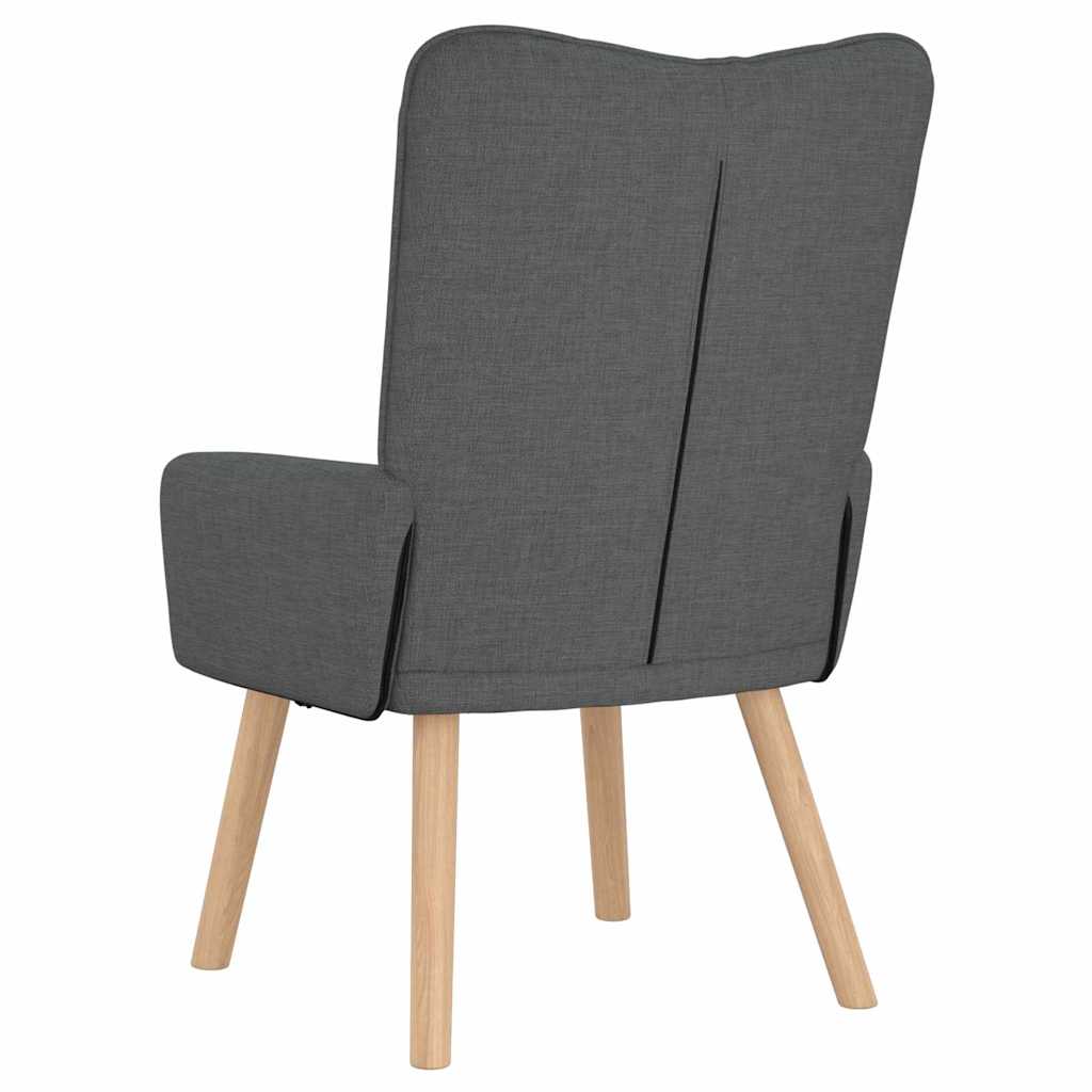 Avslappende stol Mørke grå 63 x 67 x 94 cm stoff