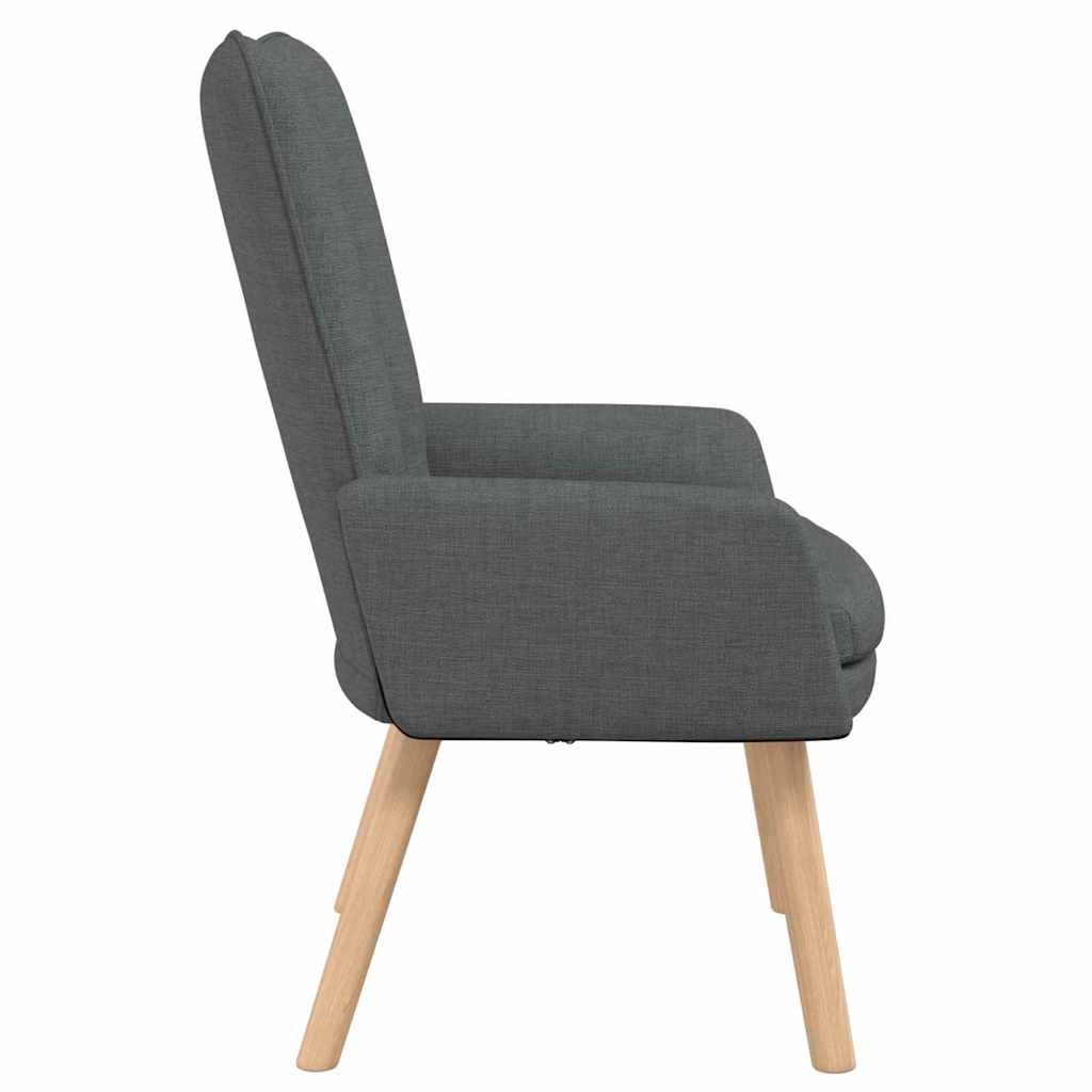 Avslappende stol Mørke grå 63 x 67 x 94 cm stoff