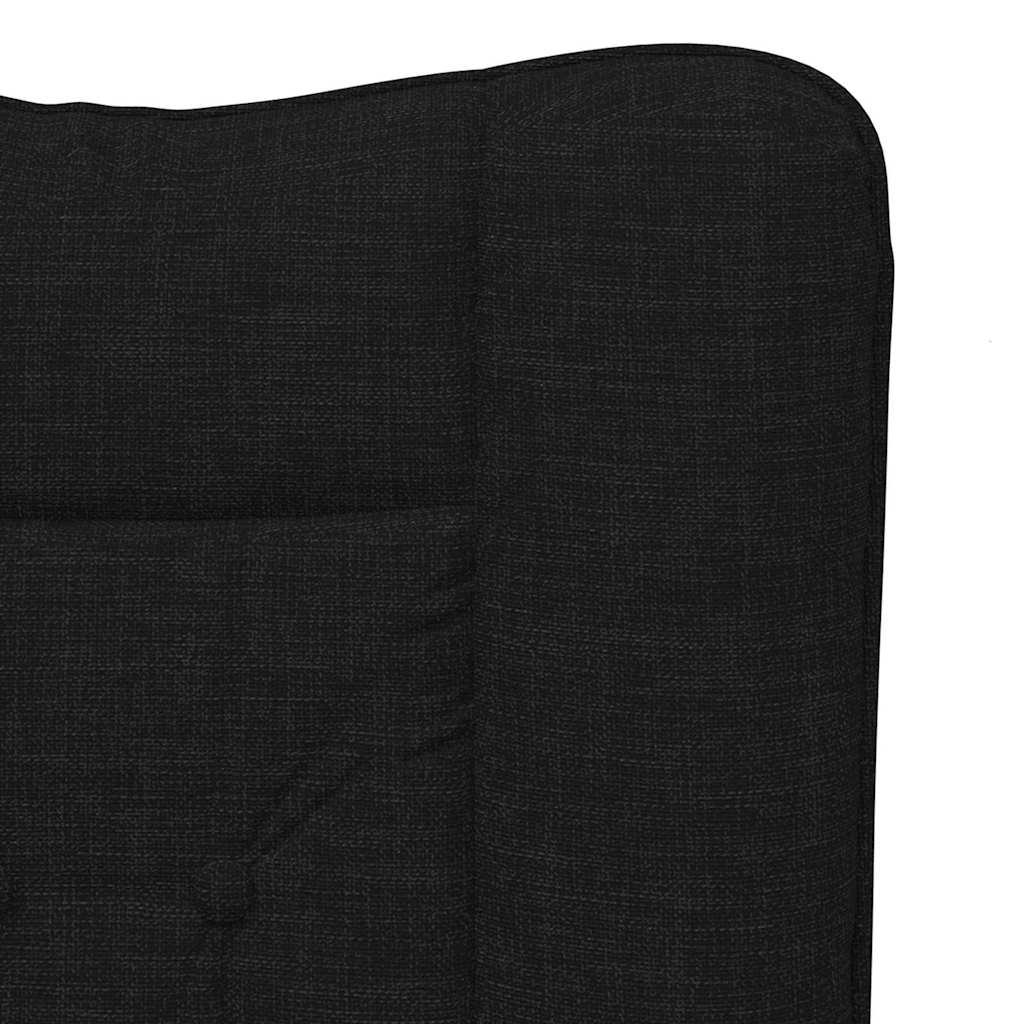 Avslappende stol Svart 63 x 67 x 94 cm stoff