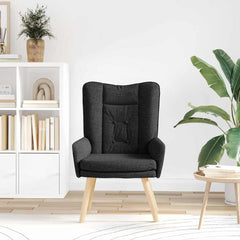 Avslappende stol Svart 63 x 67 x 94 cm stoff