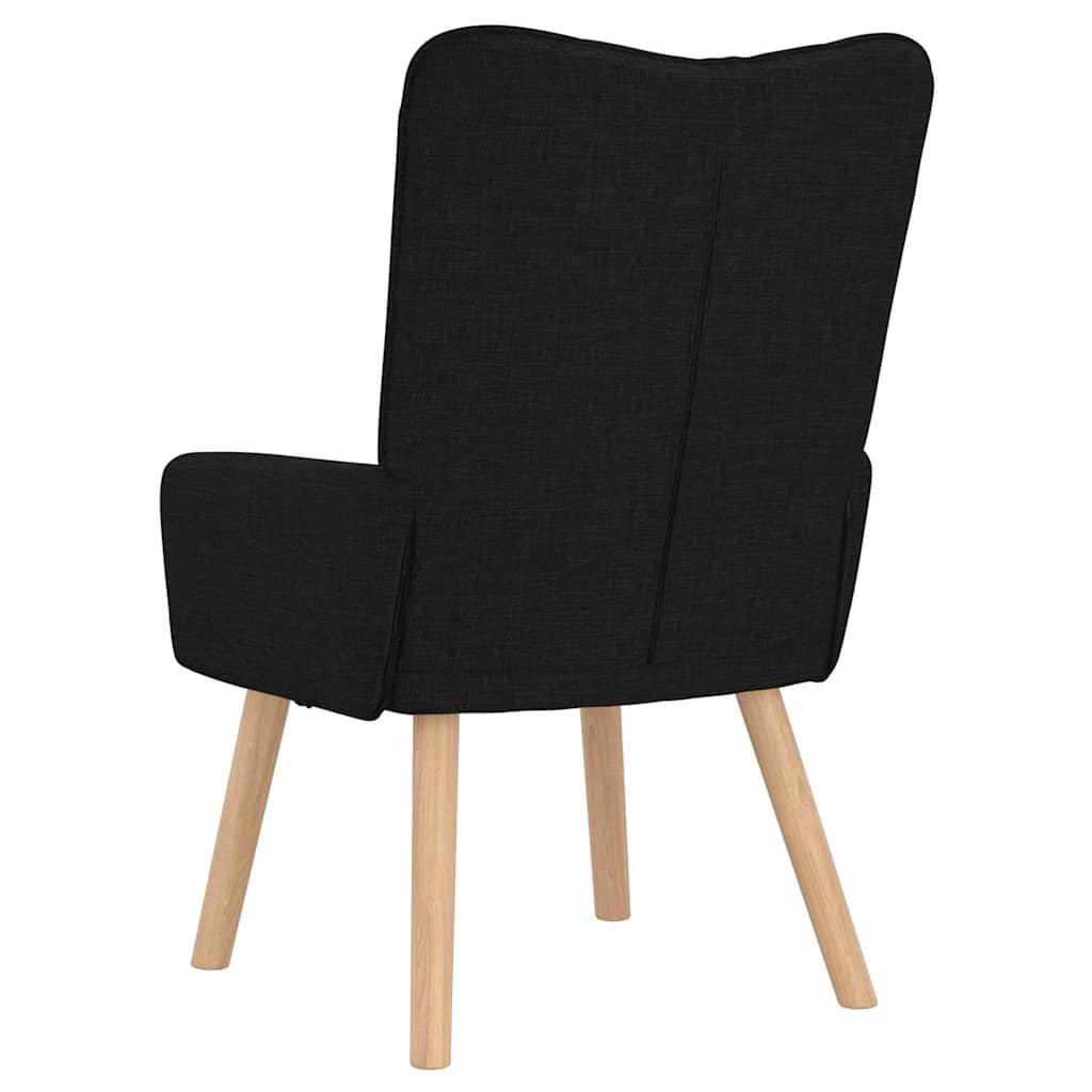 Avslappende stol Svart 63 x 67 x 94 cm stoff