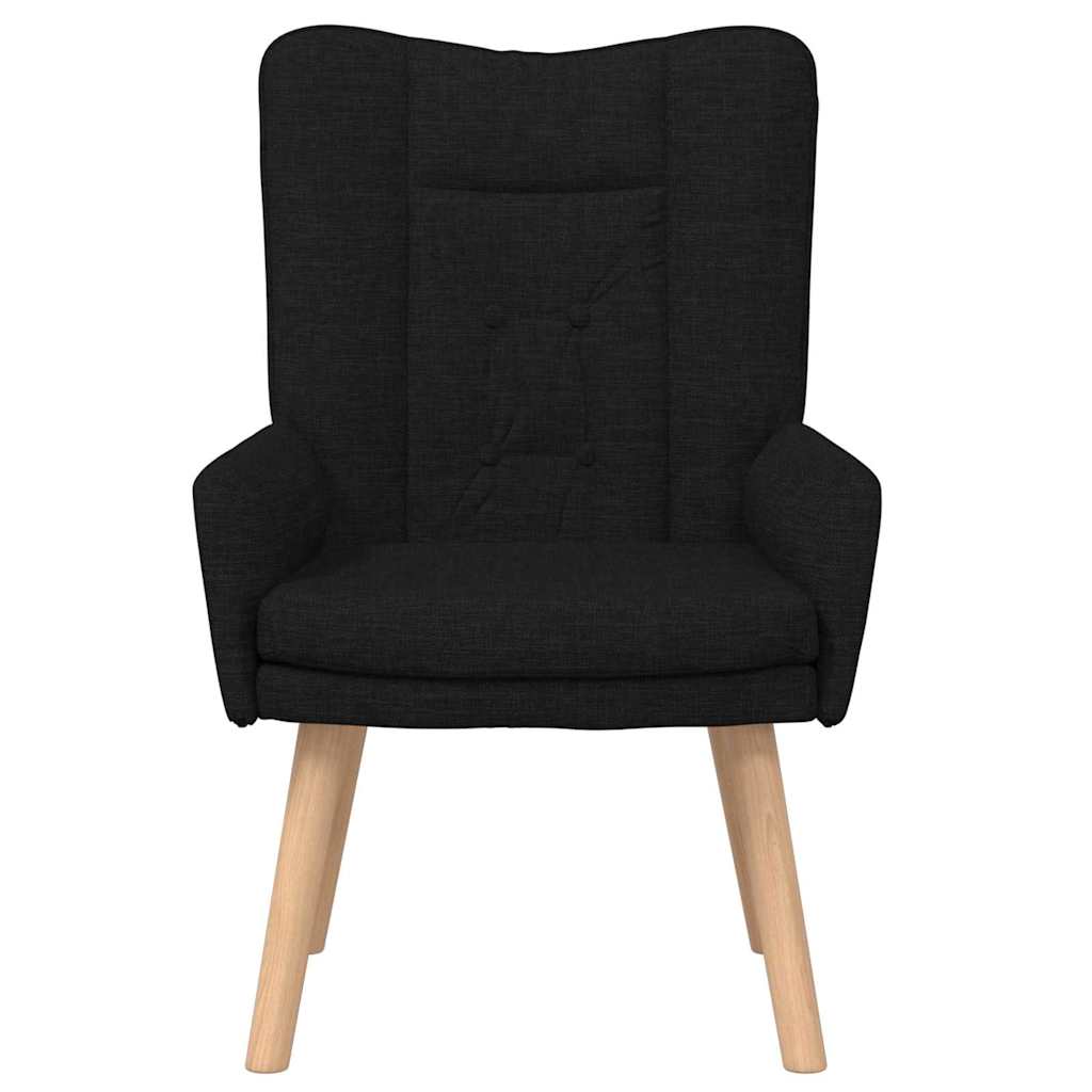 Avslappende stol Svart 63 x 67 x 94 cm stoff