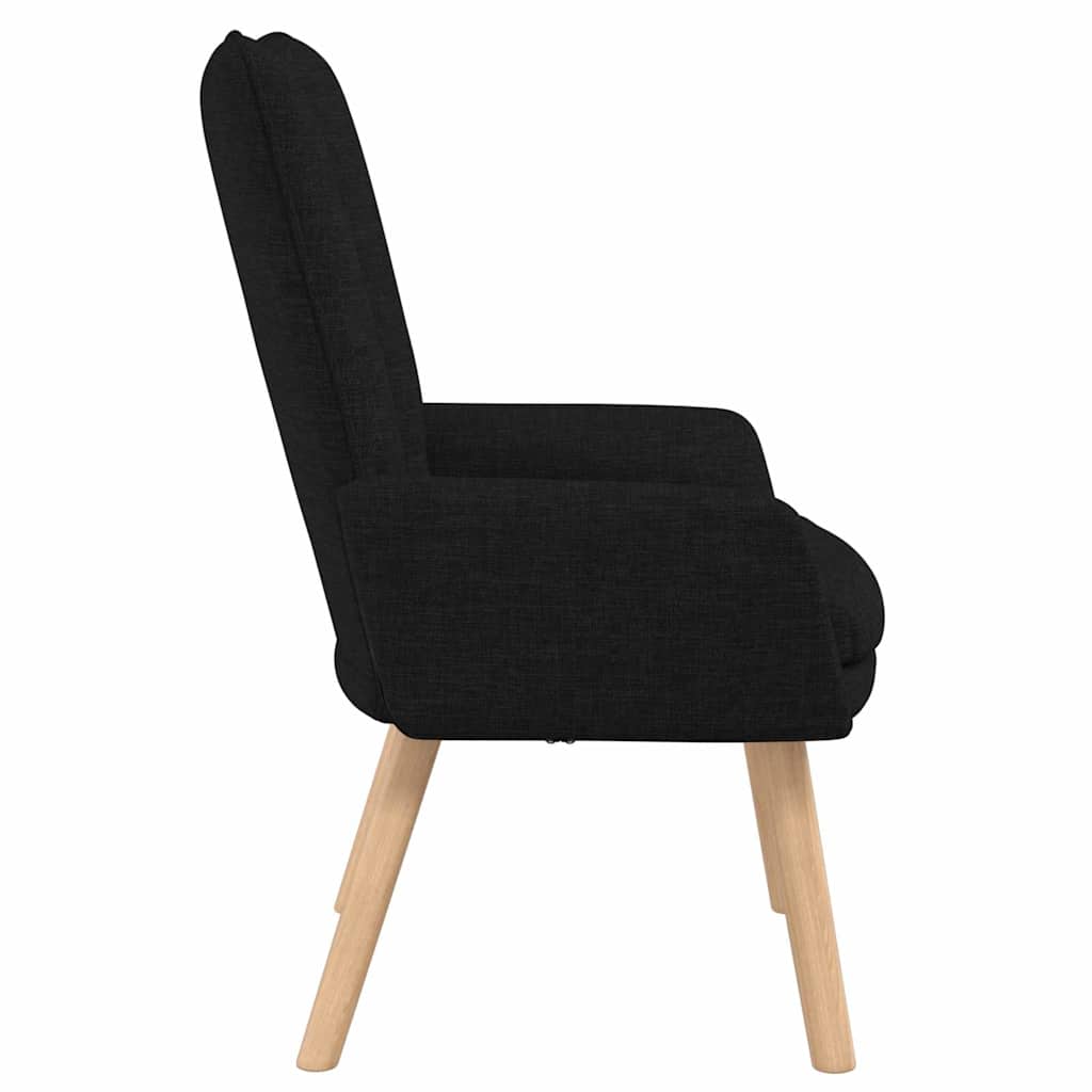 Avslappende stol Svart 63 x 67 x 94 cm stoff
