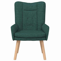 Avslappende stol Mørkegrønn 63 x 67 x 94 cm stoff