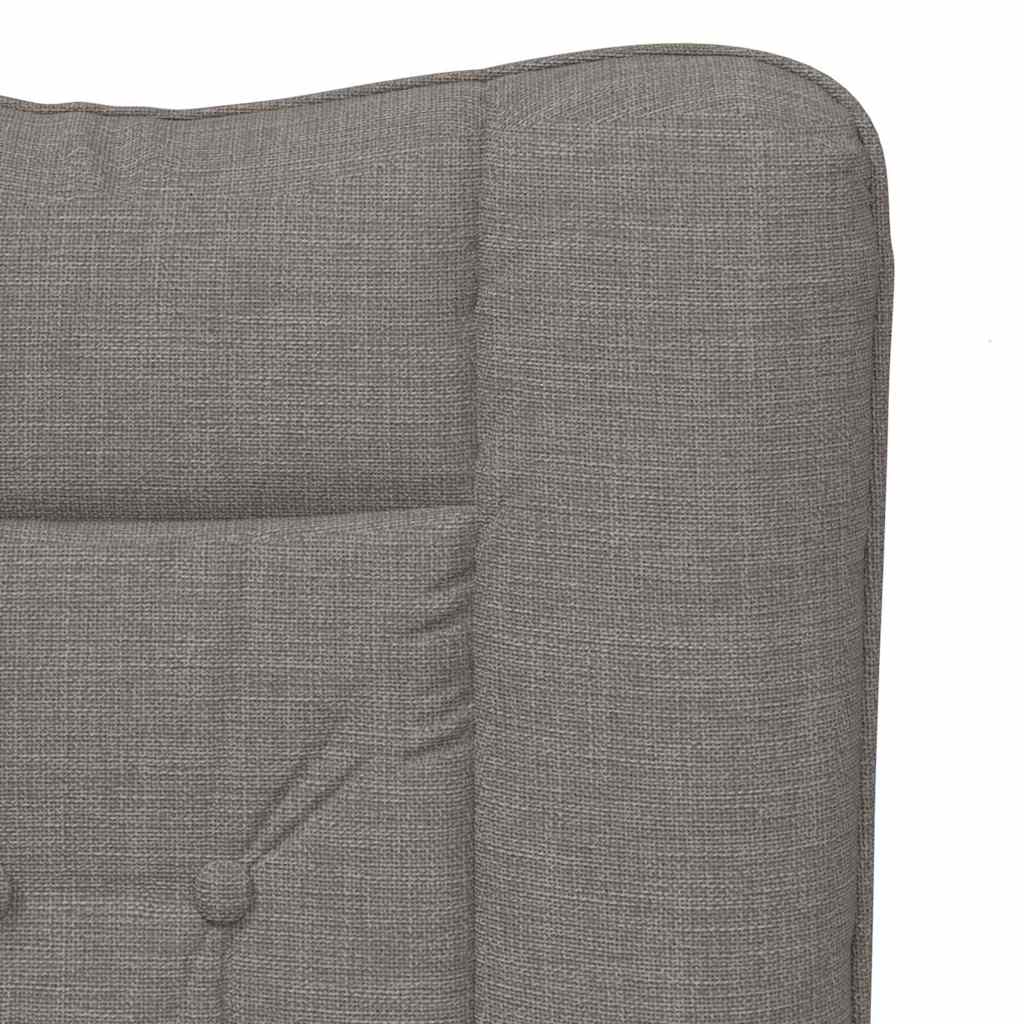 Avslappende stol Gråbrun 63 x 67 x 94 cm stoff