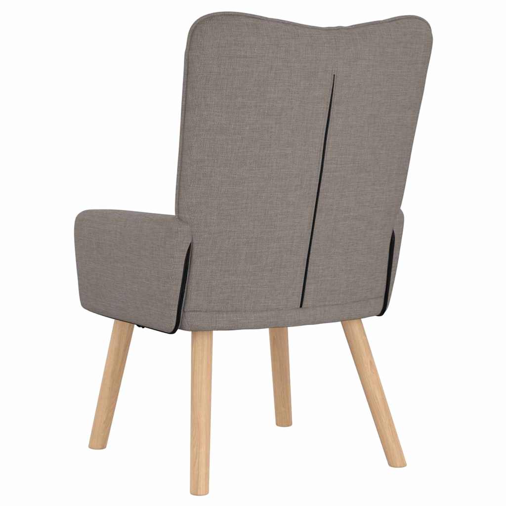Avslappende stol Gråbrun 63 x 67 x 94 cm stoff
