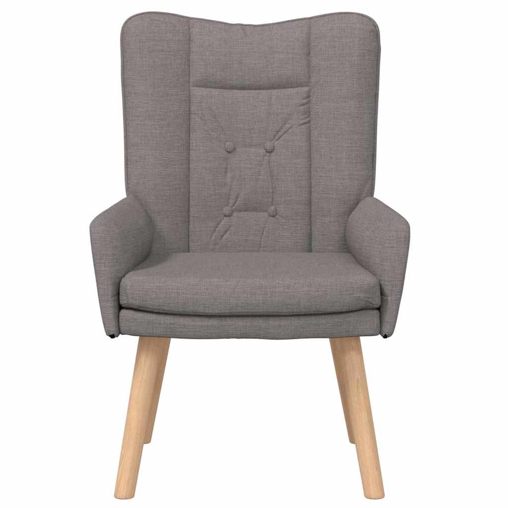 Avslappende stol Gråbrun 63 x 67 x 94 cm stoff