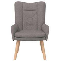 Avslappende stol Gråbrun 63 x 67 x 94 cm stoff