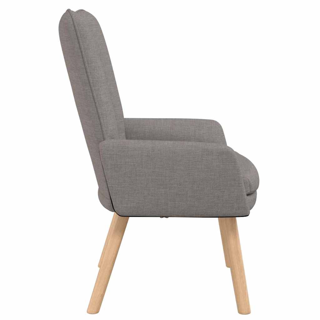 Avslappende stol Gråbrun 63 x 67 x 94 cm stoff