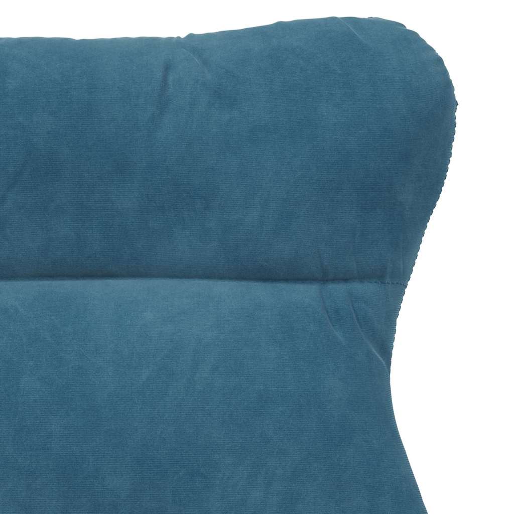Avslappende stol Blå 69 x 74 x 93 cm Fløyel