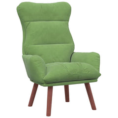 Avslappende stol Lysegrønn 69 x 74 x 93 cm Fløyel
