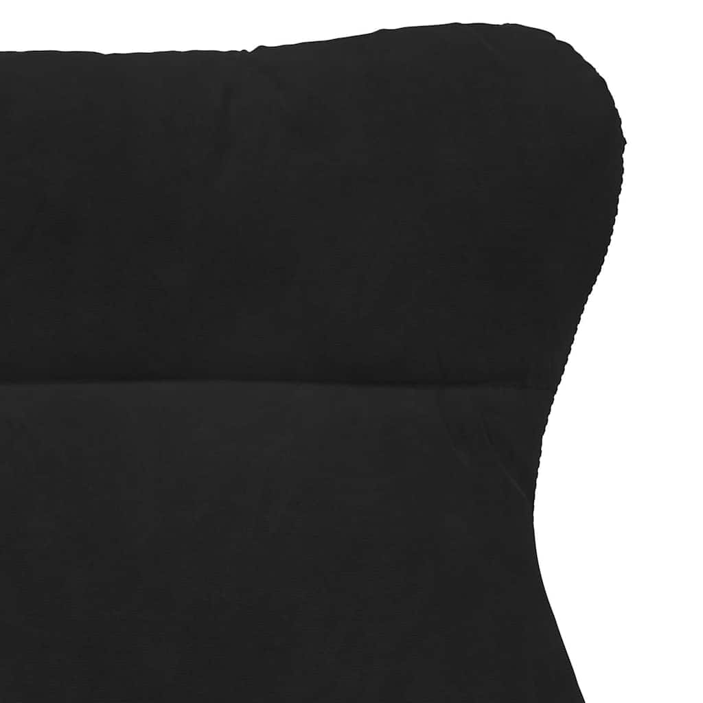 Avslappende stol Svart 69 x 74 x 93 cm Fløyel