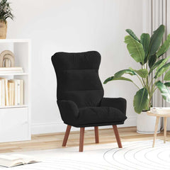 Avslappende stol Svart 69 x 74 x 93 cm Fløyel