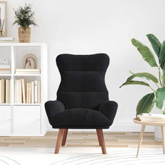 Avslappende stol Svart 69 x 74 x 93 cm Fløyel