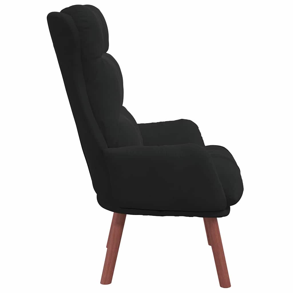 Avslappende stol Svart 69 x 74 x 93 cm Fløyel