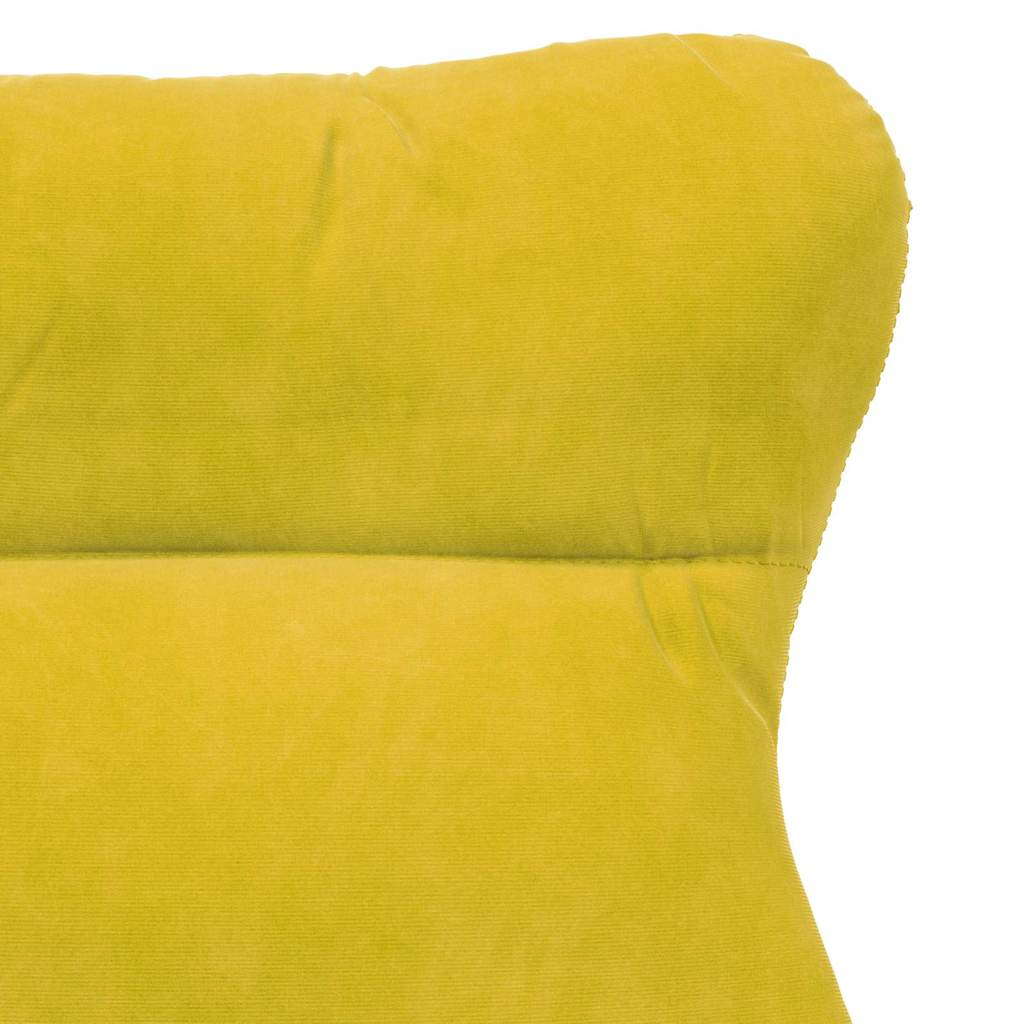 Avslappende stol Gul 69 x 74 x 93 cm Fløyel