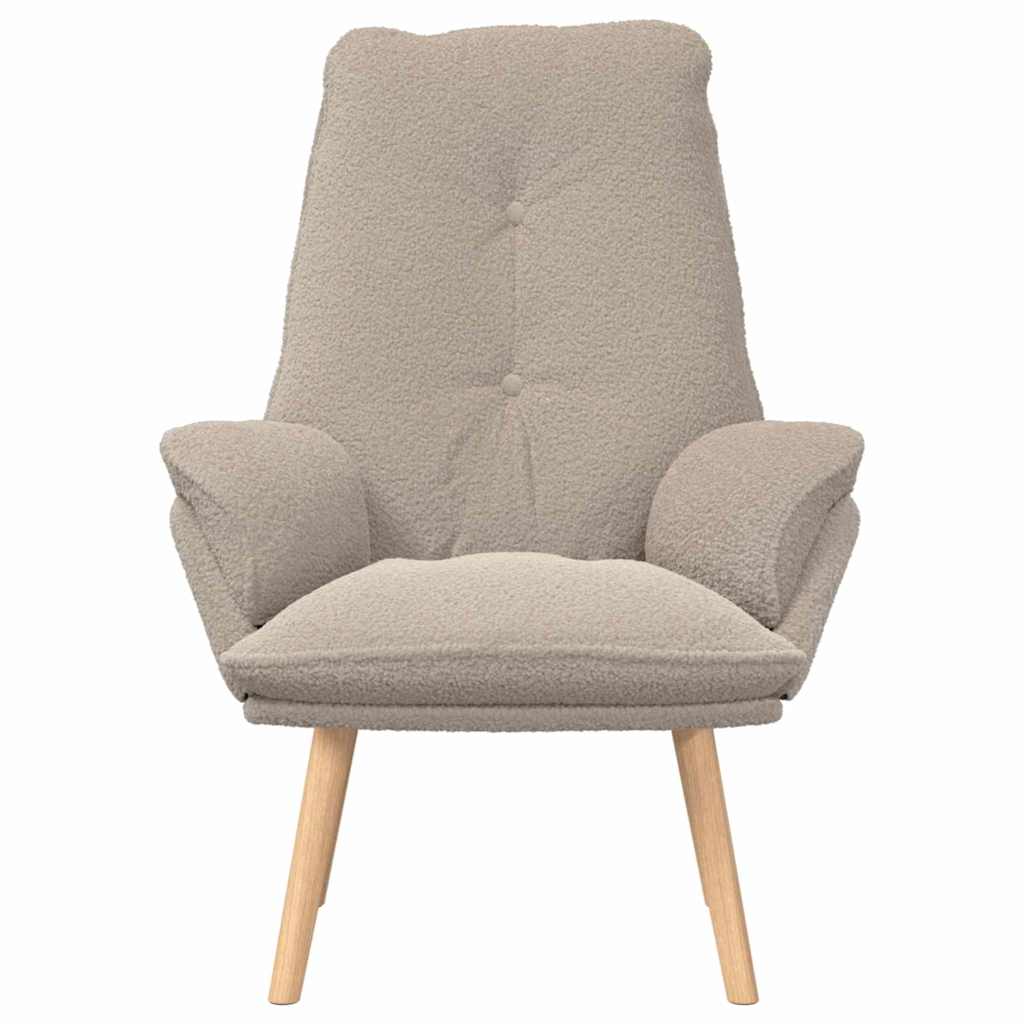 Avslappende stol Lysegrå 69 x 74 x 93 cm stoff