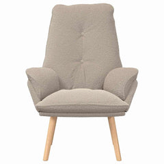 Avslappende stol Lysegrå 69 x 74 x 93 cm stoff