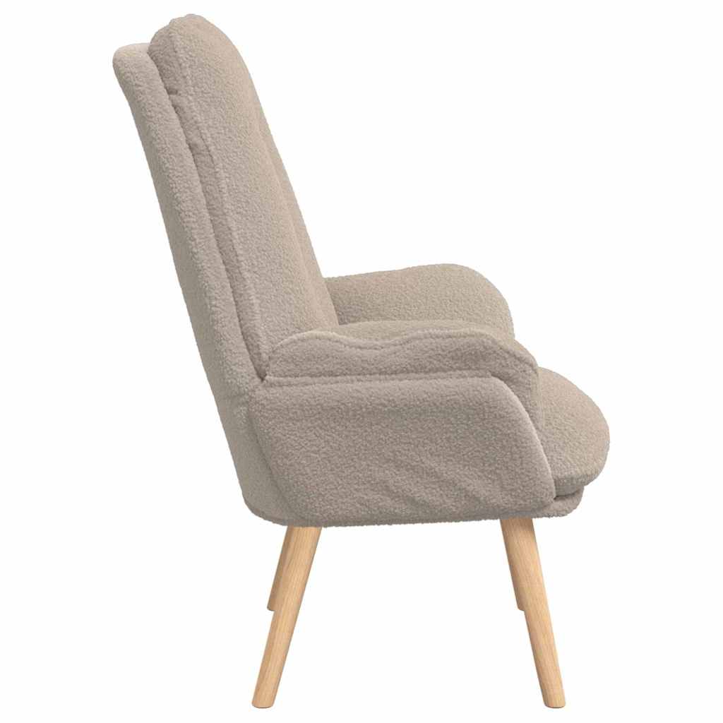 Avslappende stol Lysegrå 69 x 74 x 93 cm stoff