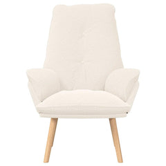 Avslappende stol Krem 69 x 74 x 93 cm stoff
