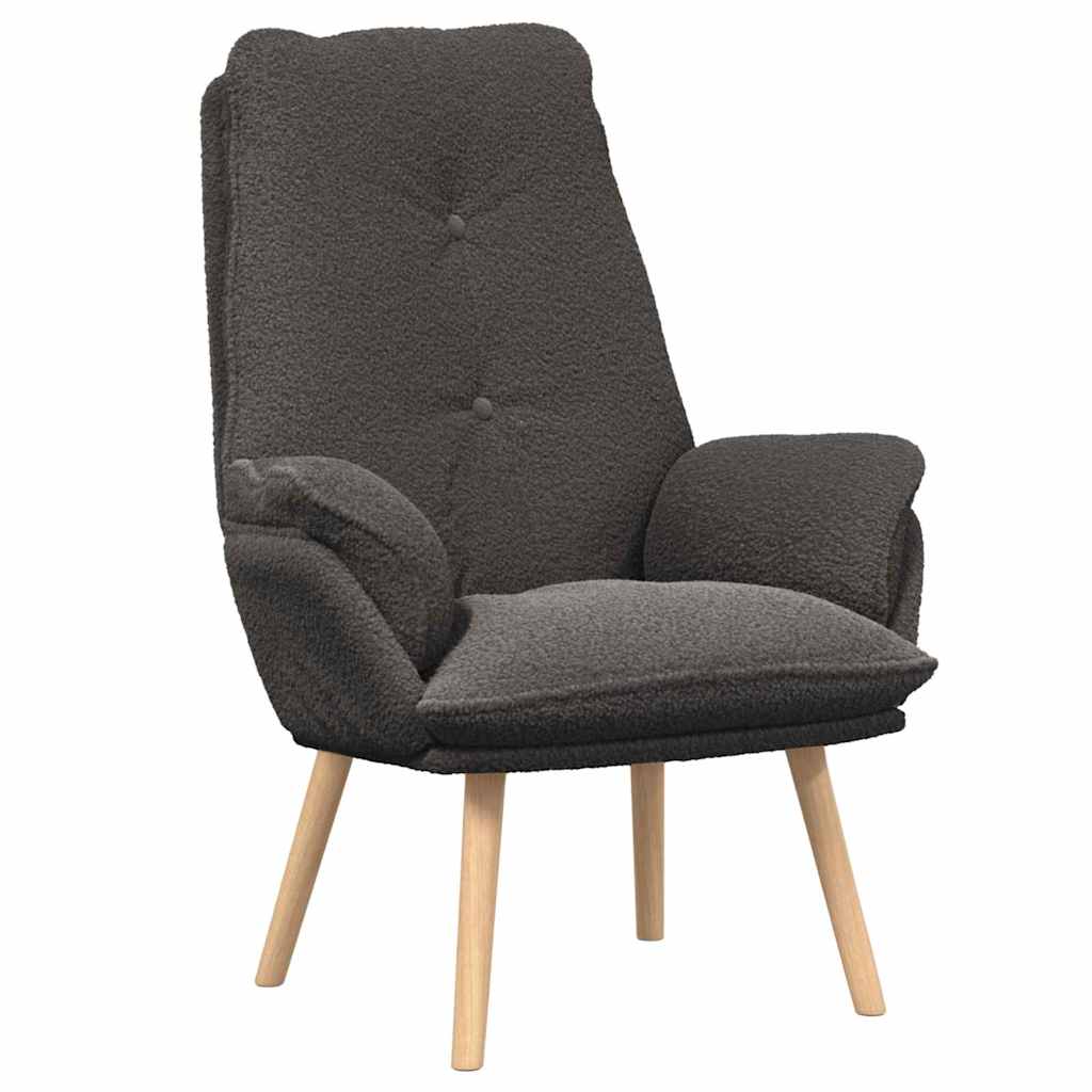 Avslappende stol Mørke grå 69 x 74 x 93 cm stoff