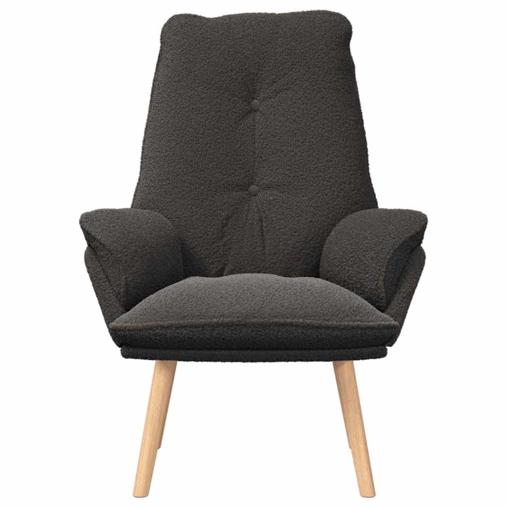 Avslappende stol Mørke grå 69 x 74 x 93 cm stoff