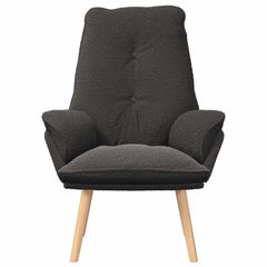 Avslappende stol Mørke grå 69 x 74 x 93 cm stoff