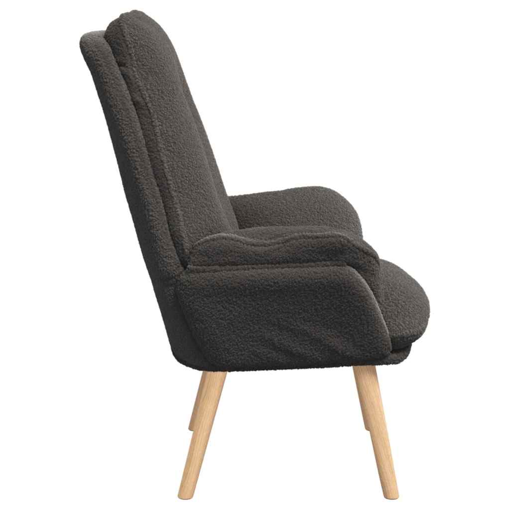 Avslappende stol Mørke grå 69 x 74 x 93 cm stoff