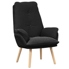 Avslappende stol Svart 69 x 74 x 93 cm stoff