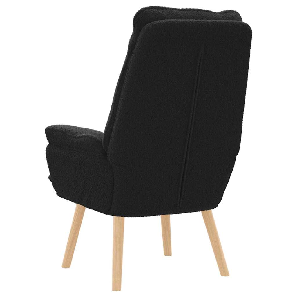 Avslappende stol Svart 69 x 74 x 93 cm stoff