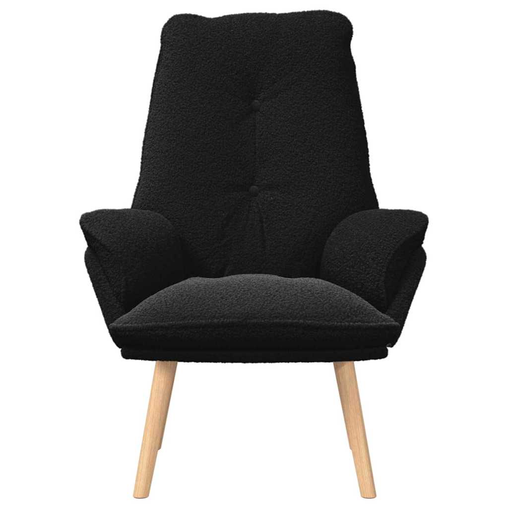 Avslappende stol Svart 69 x 74 x 93 cm stoff