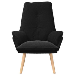 Avslappende stol Svart 69 x 74 x 93 cm stoff