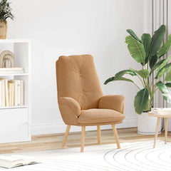 Avslappende stol Beige 69 x 74 x 93 cm stoff