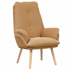 Avslappende stol Beige 69 x 74 x 93 cm stoff