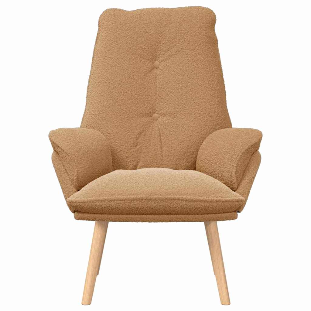 Avslappende stol Beige 69 x 74 x 93 cm stoff