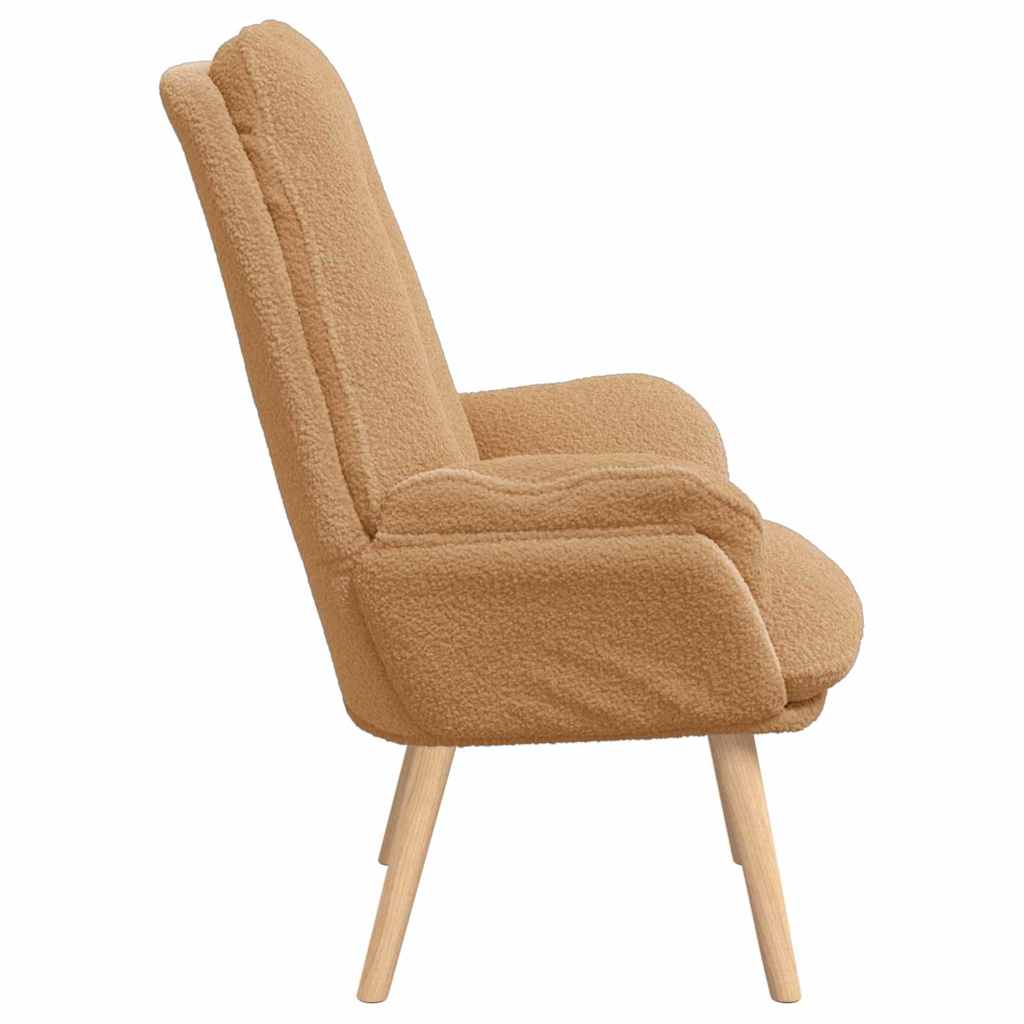 Avslappende stol Beige 69 x 74 x 93 cm stoff