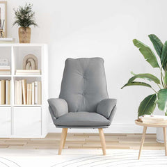 Avslappende stol Lysegrå 69 x 74 x 93 cm stoff
