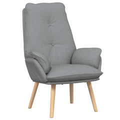 Avslappende stol Lysegrå 69 x 74 x 93 cm stoff