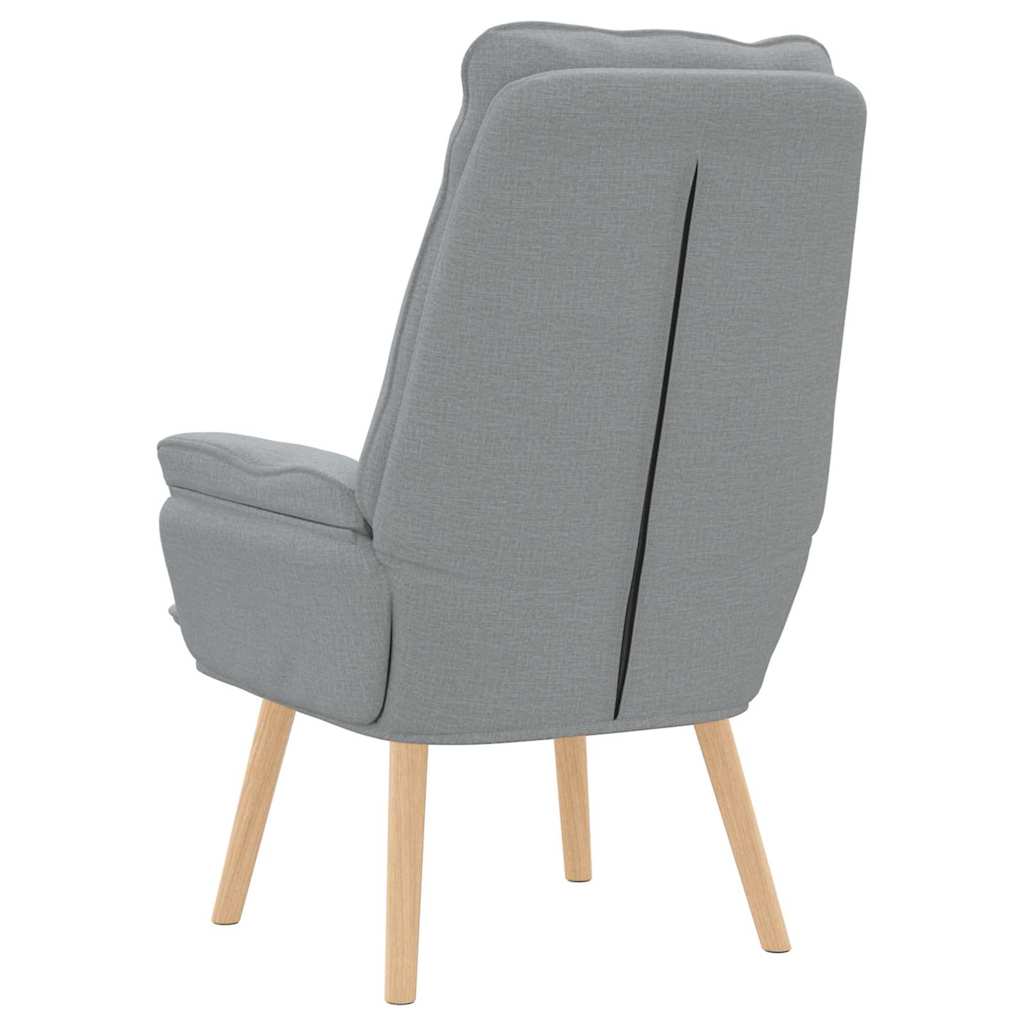 Avslappende stol Lysegrå 69 x 74 x 93 cm stoff