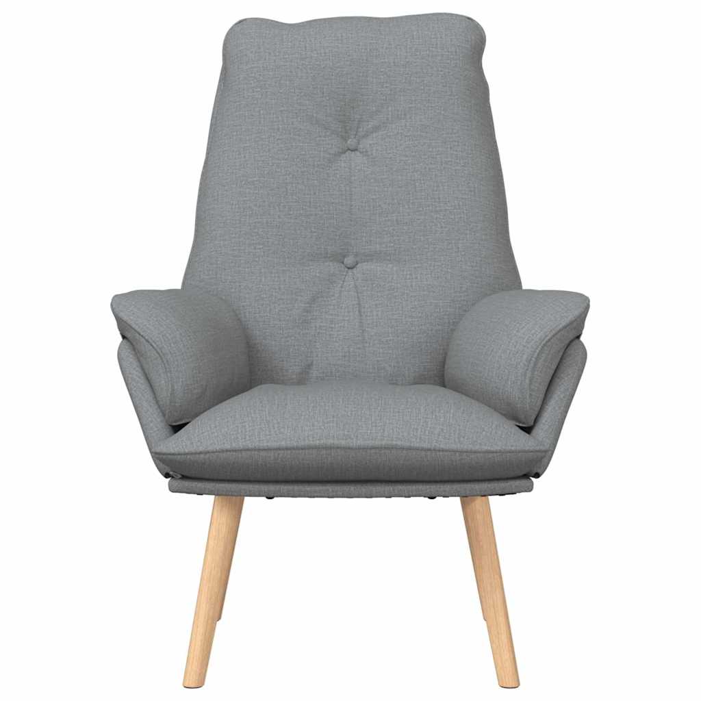 Avslappende stol Lysegrå 69 x 74 x 93 cm stoff
