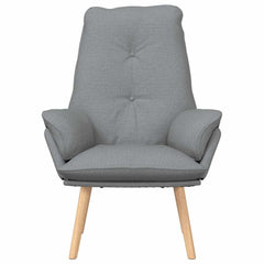 Avslappende stol Lysegrå 69 x 74 x 93 cm stoff