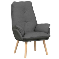 Avslappende stol Mørke grå 69 x 74 x 93 cm stoff