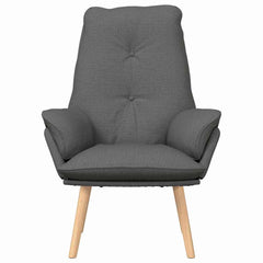 Avslappende stol Mørke grå 69 x 74 x 93 cm stoff