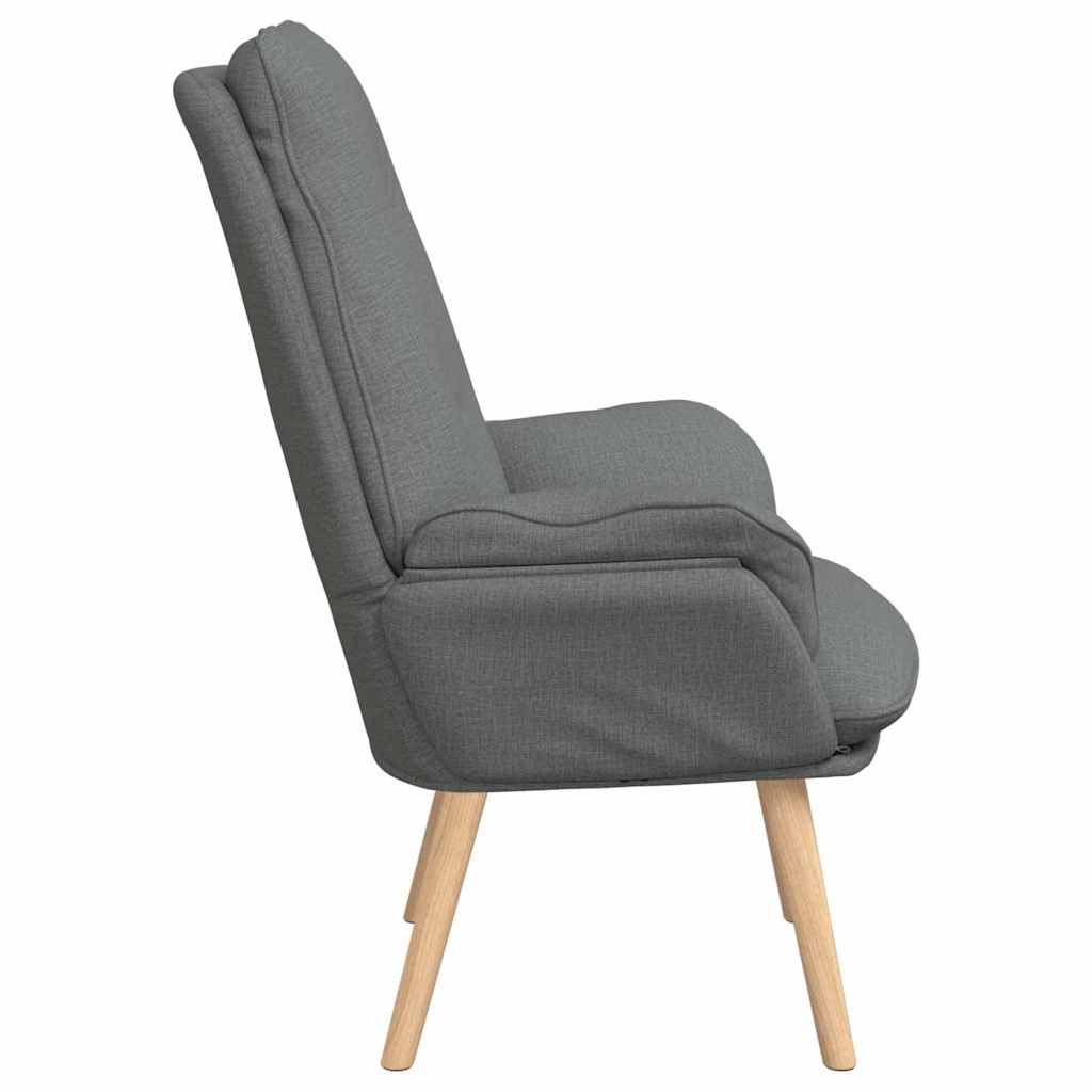 Avslappende stol Mørke grå 69 x 74 x 93 cm stoff