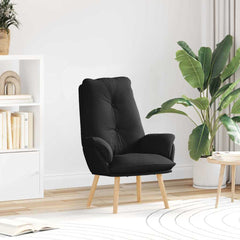 Avslappende stol Svart 69 x 74 x 93 cm stoff