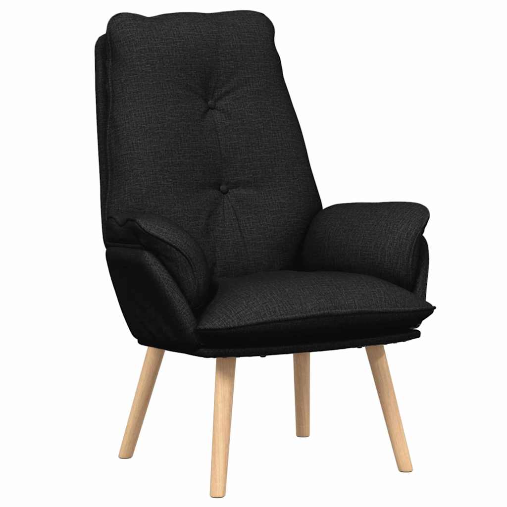 Avslappende stol Svart 69 x 74 x 93 cm stoff