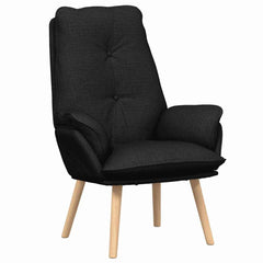 Avslappende stol Svart 69 x 74 x 93 cm stoff