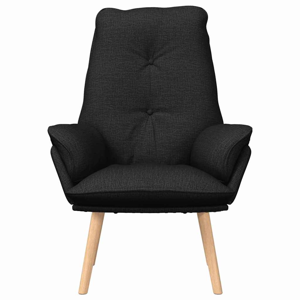 Avslappende stol Svart 69 x 74 x 93 cm stoff