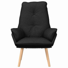 Avslappende stol Svart 69 x 74 x 93 cm stoff
